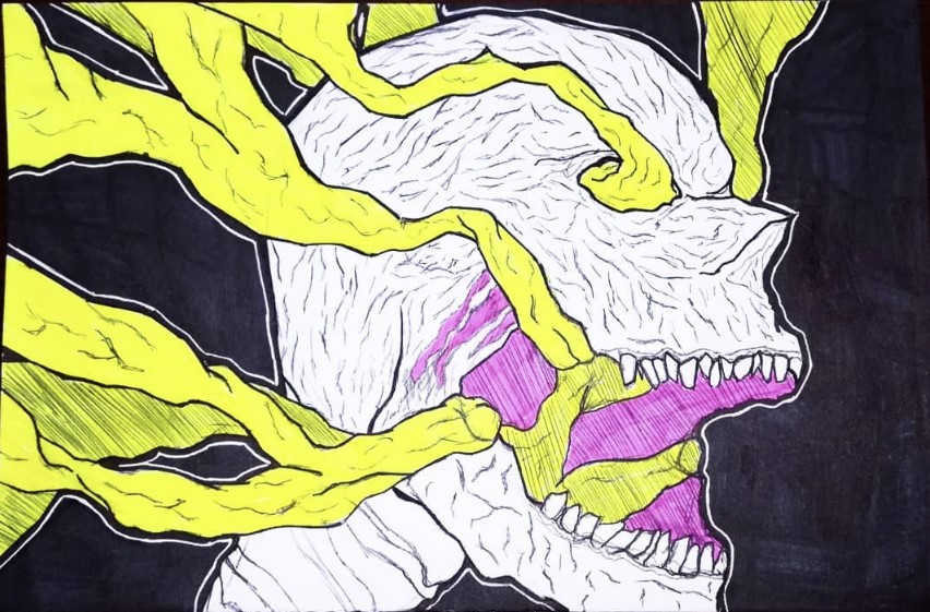Neon Skull